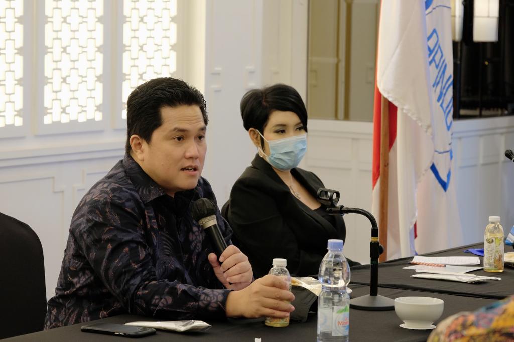 PERTEMUAN INFORMAL MENTERI BUMN RI - BAPAK ERICK THOHIR DENGAN PENGURUS DPP APINDO JABAR