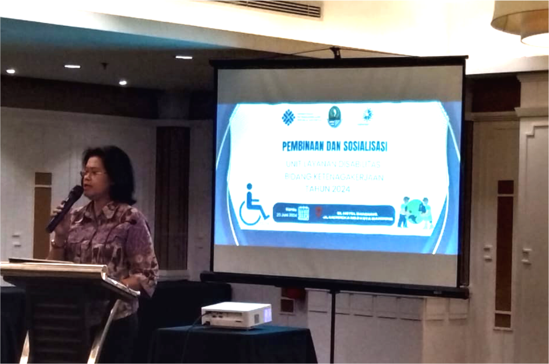Pembinaan dan Sosialisasi Unit Layanan Disabilitas Bidang Ketenagakerjaan oleh Disnakertrans Jawa Barat di eL Hotel Bandung pada 20 Juni 2024