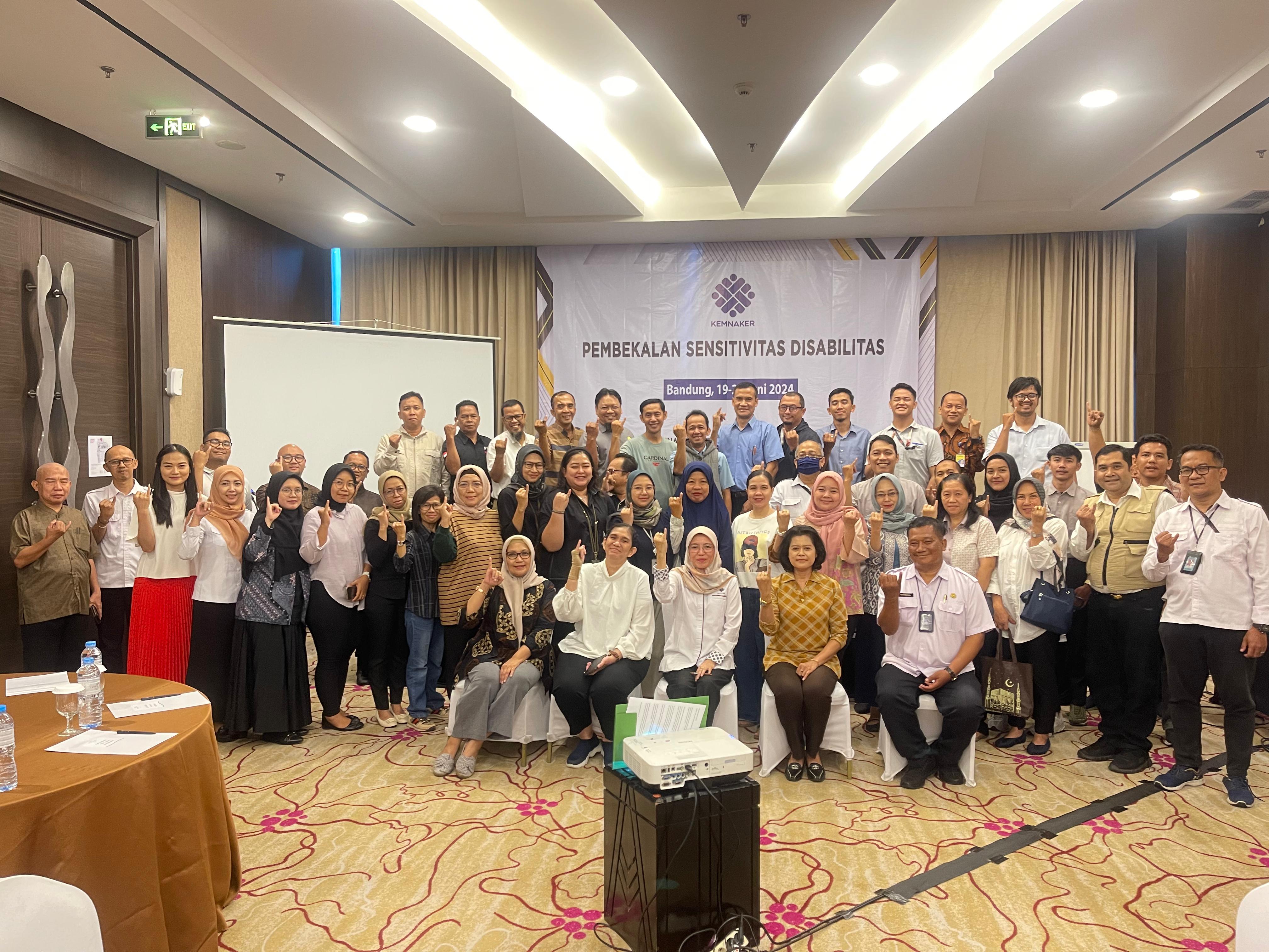 Pembekalan Sensitivitas Disabilitas oleh Kemenaker
