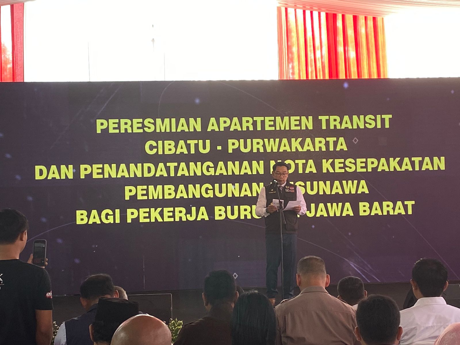 Peresmian Apartemen Transit di Purwakarta Bagi Profesi Berpenghasilan Rendah
